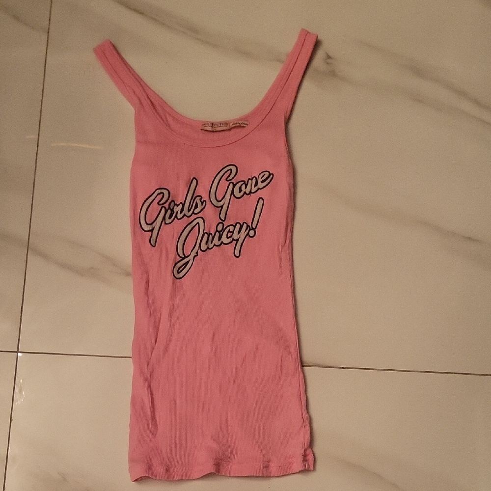 Juicy Couture Pink Tank Top "Girls Gone Juicy!"